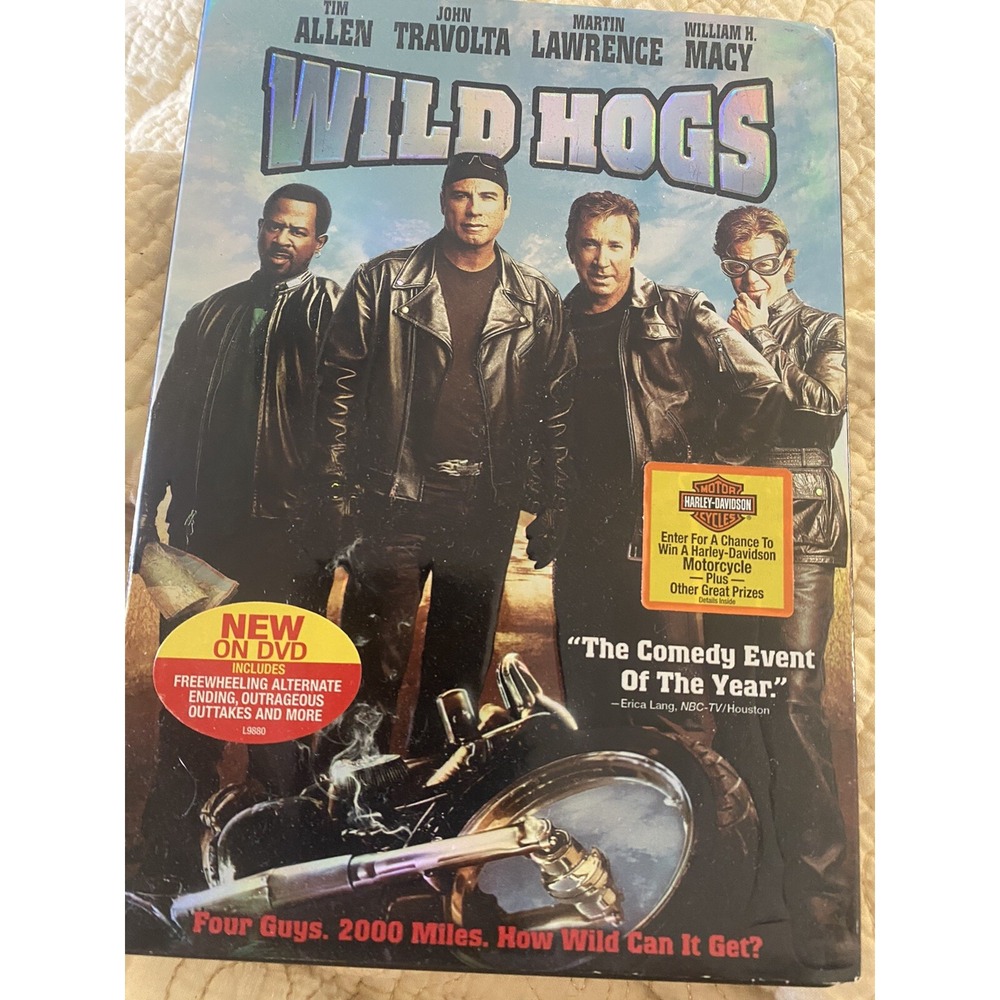 Wild Hogs DVD Slipcover John Travolta Tim Allen Martin Lawrence Comedy 2007